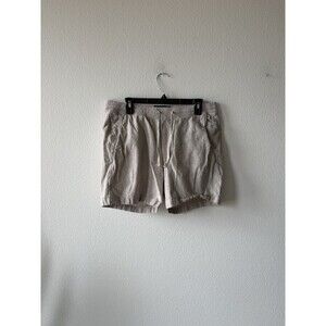 Abercrombie & Fitch Men's Textured Pull-On Shorts Beige Size Large Drawstring